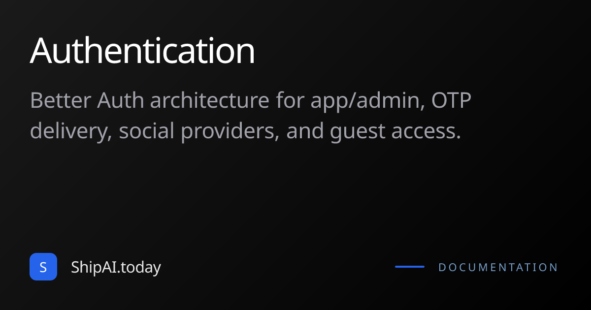 Authentication | ShipAI Docs