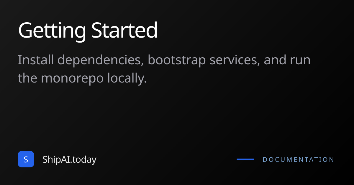 Getting Started | ShipAI Docs